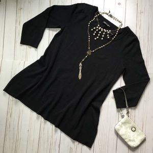 Cable & Gauge Knit Black Tunic
